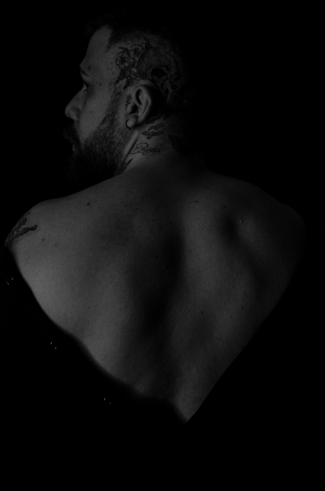 White Brazilian man with short beard in a casual studio portrait
