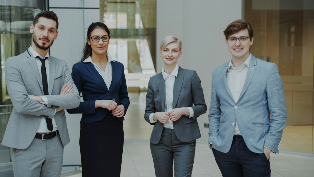 diverse people smiling